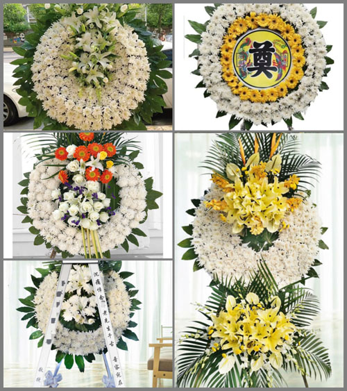 广东肇庆市封开县白垢镇湻村村花圈速递